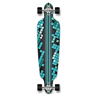 Yocaher Graphic Series Complete Drop Through Skateboards Longboard w/Black W/ 80A Grip Tape Aluminum Truck ABEC7 Bearing 70mm Skateboard Wheels