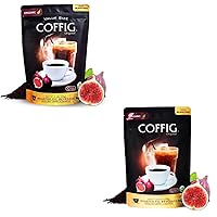 Original - Coffee Substitute & Alternative - Roasted Fig Coffee - Caffeine Free Herbal Energy Drink & Healthy Beverage for Men & Women - Keto & Vegan Friendly - 5.29oz + (1 Pound) Combo