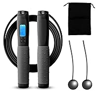 Uten Jump Rope, Skipping Rope with Ball Bearings Rapid Speed Cable and 6” Memory Foam Handles Ideal for Aerobic Exercise Like Speed Training, Extreme Jumping, Endurance Training and Fitness Gym