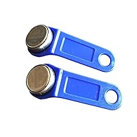 YARONGTECH 10pcs/lot DS1990A F5 Blue Handle Read-only iButton I-Button Non Magnetic TM Card Electronic Key IB Tags