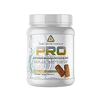 Core Nutritionals Pro Sustained Release Protein Blend, Digestive Enzyme Blend, 25G Protein, 2G Carb, 27 Servings (Vanilla Toffee Gaintime)