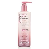GIOVANNI 2chic Frizz Be Gone Shampoo - Anti Frizz Natural Hair Smoothing Formula with Shea Butter & Sweet Almond Oil, Macadamia, Coconut, Sulfate & Paraben Free, Color Safe - 24 oz
