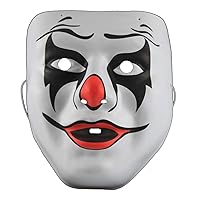 Scary Black and White Clown Style Mask