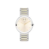 Movado Bold Horizon Ultra Thin Watch for Women - Swiss Made - Water Resistant 3ATM/30 Meters - Sleek and Slim Premium Luxury Wristwatch for Ladies - 34mm
