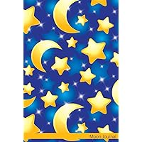 Moon Journal: Notebook Journal For Teens and Adults | 120 Pages | Grey Lines | Glossy Cover | 6 x 9 In