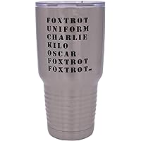 Rogue River Tactical Funny Military Acronym 30 Oz.Travel Tumbler Mug Cup w/Lid Vacuum Insulated Hot or Cold Military Veteran Gift