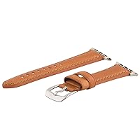 Clockwork Synergy - Compatible with Apple Watch band 38mm, Genuine Leather Compatible with Apple Watch Series for Men Women