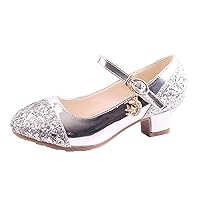 Girl Wedges Size 4 Children Shoes High Heels Girls Princess Single Shoes Dress Shoes Performance Shoes Girls Size 2