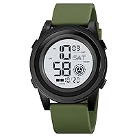 Gosasa Digital Watches for Men Outdoor Sport Multifunction Watch Date Alarm LED Back Light Fashion Male Wristwatch Stopwatch Rubber Strap