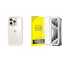 JETech iPhone 15 Pro Cute Case and Screen Protector