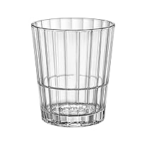 Bormioli Rocco Oxford Bar 10.5 oz. Stackable Rocks Drinking Glasses, Clear, Set of 6