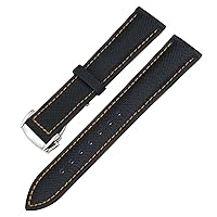 19/20mm Nylon Leather Canvas Watchband 21/22mm Fit for Omega AT150 Seamaster Planet Ocean Watch Nylon Strap