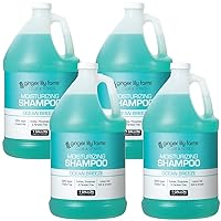 Club & Fitness Moisturizing Shampoo for All Hair Types, 100% Vegan & Cruelty-Free, Ocean Breeze Scent, 1 Gallon Refill (Pack of 4)