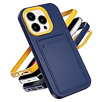 Cell Phone Cases Compatible with Apple iPhone XR Case, Soft TPU Phone Cover with Credit Card Holder Slot on Back, Royal Blue