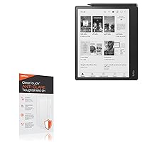 BoxWave Screen Protector Compatible with Kobo Elipsa 2E - ClearTouch Anti-Glare ToughShield 9H (2-Pack), Anti-Glare 9H Tough Flexible Film Screen Protector