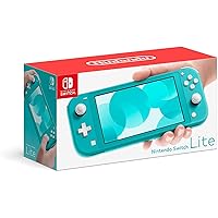 Newest Nintendo Switch Lite Game Console, 5.5 inch LCD Touchscreen, Built-in Plus Control Pad, Speakers, 3.5mm Audio Jack, Speakers, with CUE 128GB Micro SD Card (Turquoise) (Renewed)