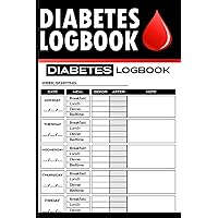 Diabetes Log Book: 2 Years Blood Sugar Level Tracker for Diabetic Health Dairy Organizer | Weekly Diabetes Record Logbook