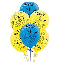 Pokemon™ Party Multicolor Latex Balloons - 12