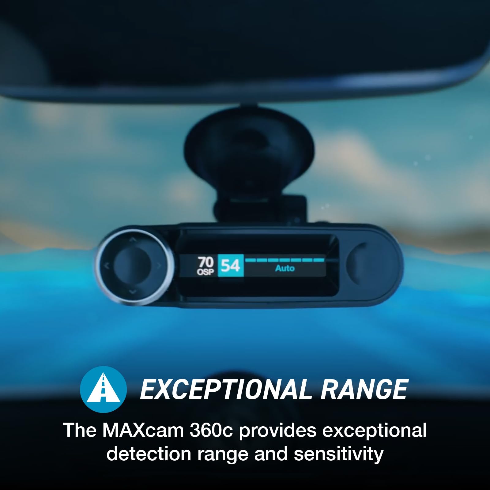 Escort MAXcam 360c Laser Radar Detector and Dash Camera - Great Range, 360° Protection, Shared Alerts, Incident Reports, Emergency MayDay, Driver Smarter App, Dual-Band Wi-Fi, 16GB SD Card Included