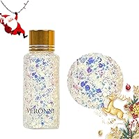 Body Face Glitter Gel,Hair Glitter Chunky Glitters Flakes Gel, Colorful Mixed Glitter Mermaid Scale Sequins for Festival Party Festival Painting Decoration Face Makeup,Body, Hair,Eye and Lips (09)