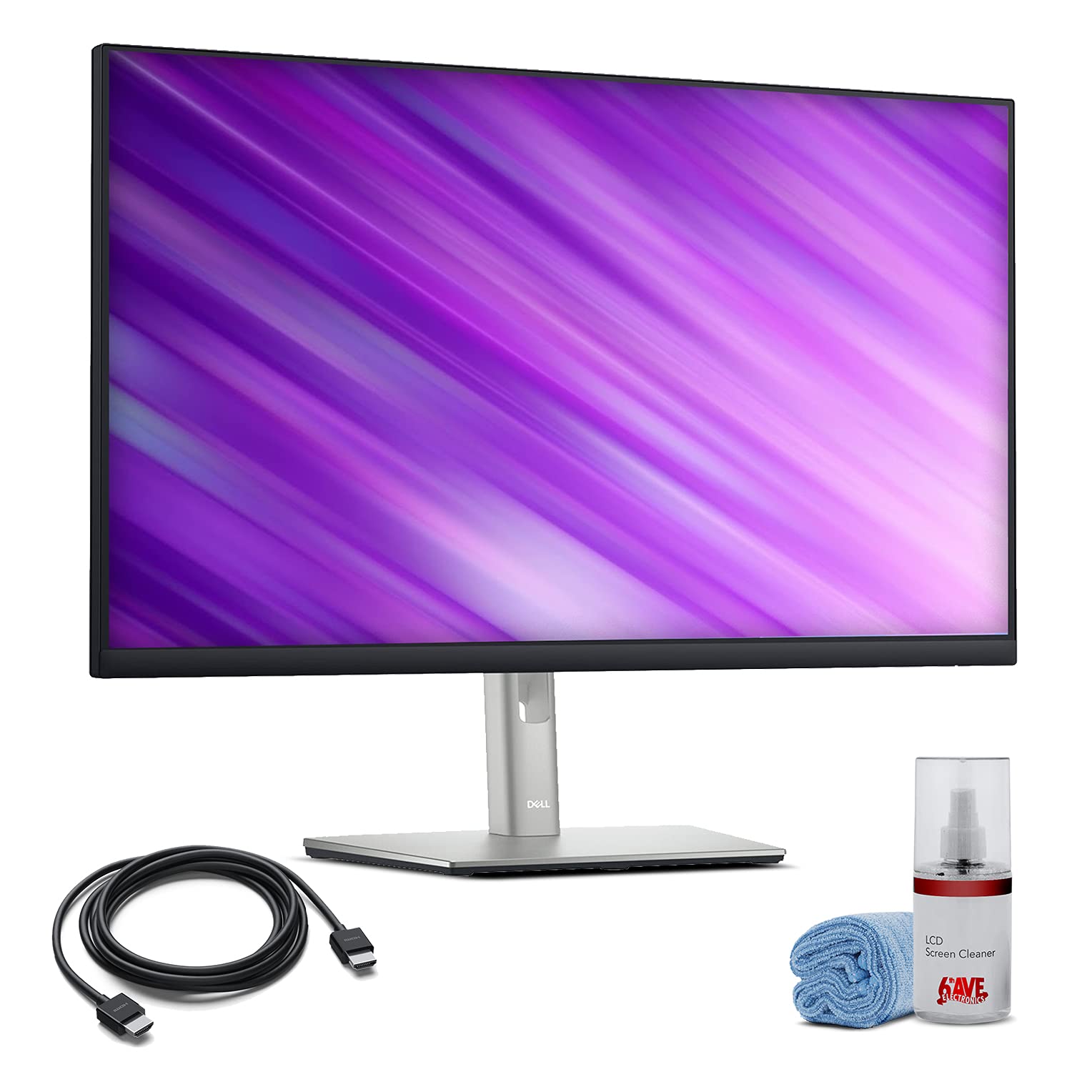 Dell P2722H 27" Full HD 1080p, 16:9 IPS Monitor (P2722H) + HDMI Cable + LCD Cleaning Kit