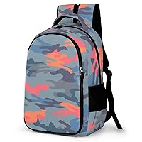 Camouflage Sky Spots Pattern Laptop Backpack Durable Computer Shoulder Bag Business Work Bag Camping Travel Daypack