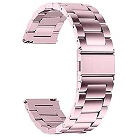 Fullmosa Stainless Steel Bracelet for Watches,14 / 16 / 18 / 19 / 20 / 22 / 24 mm Metal Watch Straps with Quick Lock Suitable for Ladies & Men