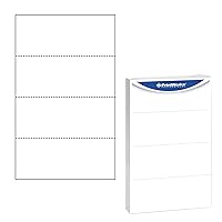 PrintWorks Professional Perforated Paper for Statements, Invoices, Gift Certificates, Coupons and More, 8.5 x 14, 24 lb, 3 Horizontal Perfs 3 1/2