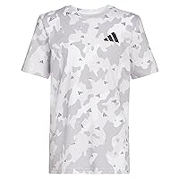 adidas Boys' Short Sleeve Cotton Allover Bos T-Shirt