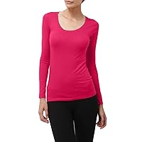NE PEOPLE Womens Light Weight Basic Long Sleeve Round Scoop Neck Shirt S-3XL