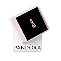 Pandora Letter Script Alphabet Dangle Charm Bracelet Charm Moments Bracelets - Stunning Women's Jewelry - Gift for Women in Your Life - Made Rose & Cubic Zirconia, With Gift Box