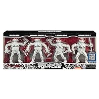FCBD 2021 TMNT Ninja Elite Series PX Black & White 4-Pack Action Figure Set