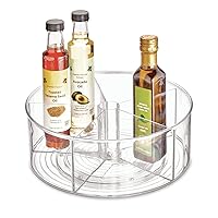 iDesign Recycled Plastic Lazy Susan Turntable Organizer Pantry, Bathroom, General Storage and More, The Linus Collection, 11.5