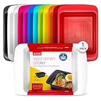 Rapid Ramen Cooker | Microwavable Cookware for Instant Ramen | BPA Free and Dishwasher Safe | Perfect for Dorm, Small Kitchen or Office | White, 1-Pack
