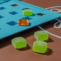 Mini Rounded Square 80 Candy Silicone Mold for Chocolate Truffles, Jellies, Candy and Edibles