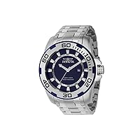 Invicta Men's Pro Diver 50mm Stainless Steel Quartz Watch, Silver (Model: 39108)