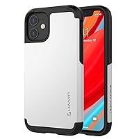 Luvvitt Ultra Armor Case Designed for iPhone 12 Mini With Removable Metal Plate for Magnetic Holder (car phone mount cradle is not included) Designed for Apple iPhone 12 Mini 5.4