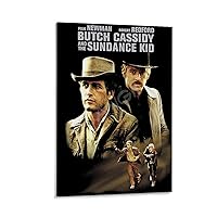 HUANGii Butch Cassidy And The Sundance Kid Movie Poster Butch Cassidy And The Sundance Kid Actor Portrait Poster (2) Canvas Poster Bedroom Decor Office Room Decor Gift Frame-style 12x18inch(30x45cm)