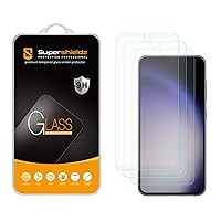 Supershieldz (3 Pack) Designed for Samsung Galaxy S24 Tempered Glass Screen Protector, Anti Scratch, Bubble Free