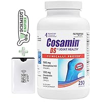 Cosamin DS Joint with Glucosamine & Chondroitin for Joint Health, 230 Capsules + 1 Card Protector SchmiidtEmpire + Sticker (Pack of 01)
