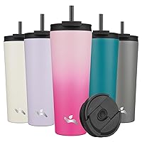 26OZ Insulated Tumbler with Lid and 2 Straws Stainless Steel Water Bottle Vacuum Travel Mug Coffee Cup,Sakura