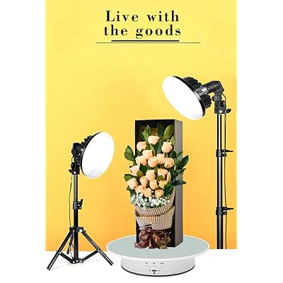 JAYEGT Motorized Rotating Display Stand, 7.87inch /17.6lbs Load, 360 Degree Electric Rotating Turntable for Photography Products, Jewelry, Cake,3D