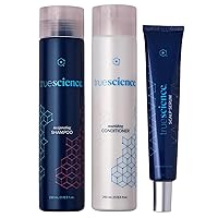 TrueScience Hair Case System by LifeVantage Includes TrueScience Nourishing Hair Shampoo 250ml, Conditioner 250ml and Scalp Serum 50ml.