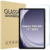 1 Pack Screen Protector for Galaxy Tab A9 Plus 11 Inch 2023, HD Tempered Glass 9H Film Guard for 11