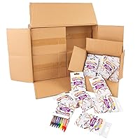 Colorations Classroom Value Bulk Crayons, 8 Colors, 288 Packs