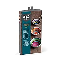 Craft Crush Cotton Thread Bowl DIY Kit - Create 3 Unique Multicolor Bowls for Desk Organization & Home Decor - Craft Kit for Teens & Adults Ages 13+