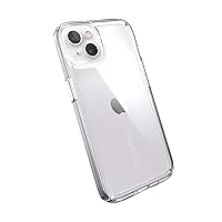 Speck MagSafe Case for iPhone 13 - Drop & Camera Protection, Clear Phone Case, Wireless Charging Compatible, Fits All 6.1 Inch Models - Clear
