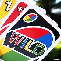 UNO - Juego de cartas clásico de Colores y números a juego - 112 tarjetas - Salvaje personalizable y borrable - Tarjetas de acción especiales incluidas.