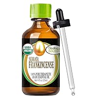 HSO - 4 oz Organic Frankincense Essential Oil, Frankincense Oil for Skin, face Relief - 120 ml