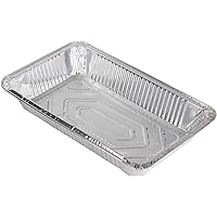 Aluminum Foil - Aluminum Foil Pans - 30-Piece Full-Size Deep Pans, Disposable Steam Table Pans for Baking, Serving, Roasting, Broiling, Cooking, 20.5 x 3.3 x 13 Inches